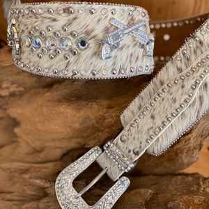 Western Cowhide Waist Belt
